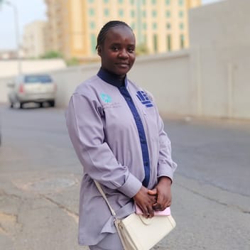 Dee, Kenyan nanny, in Jeddah