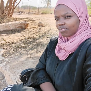 Mwajey, Kenyan nanny, in Riyadh