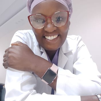 Caroline , Kenyan elder-care worker, in Riyadh