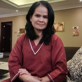 Emelyn, Filipino maid, in Dubai