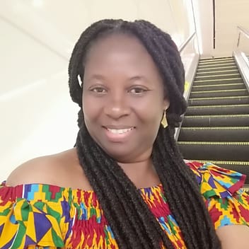 Juliana , Ghanaian elder-care worker, in Dubai