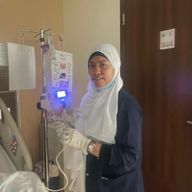 Rhea Mea , Filipino elder-care worker, in Riyadh